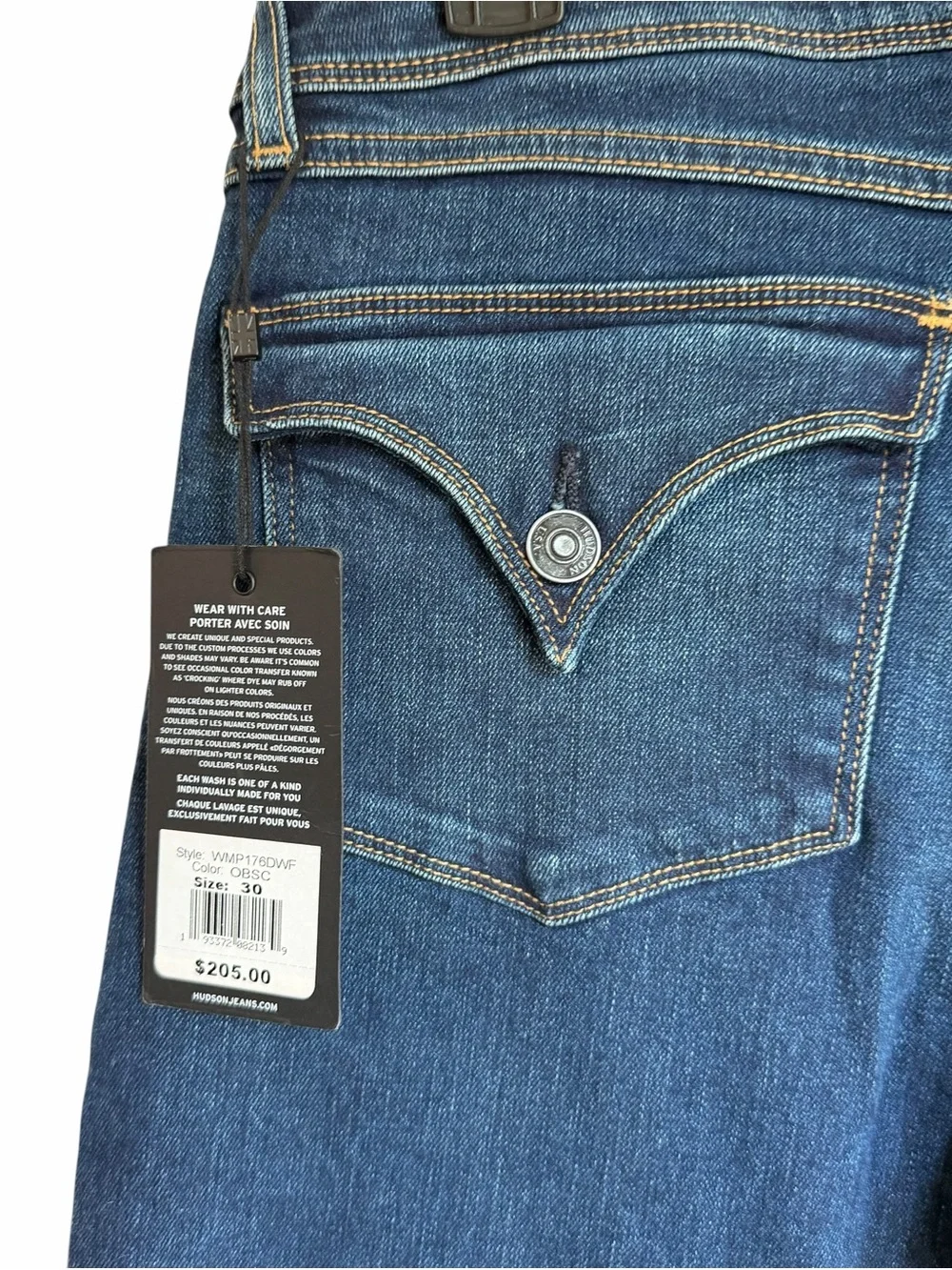 NEW Hudson Beth Mid Rise Baby Boot Jeans Size 30